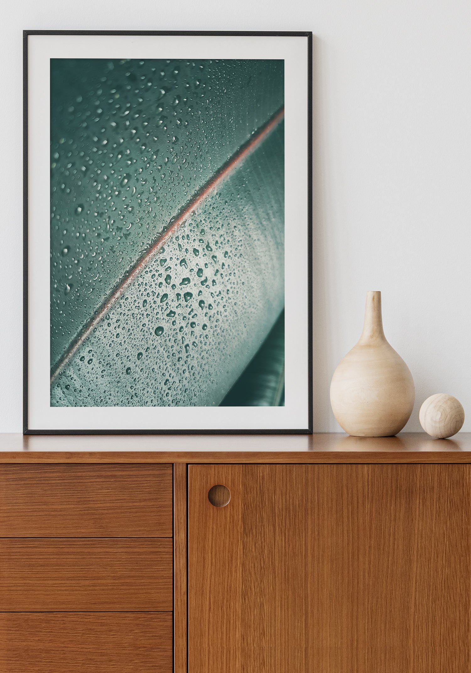 Green leaft tree floral botanical poster