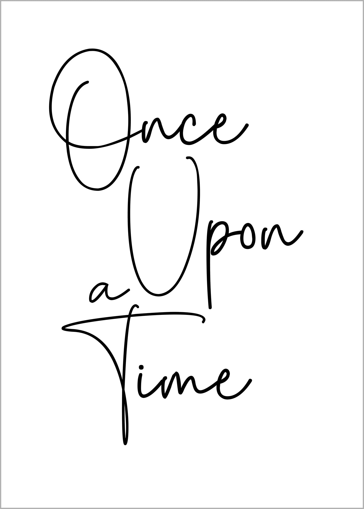 Once upon a time, Affiche